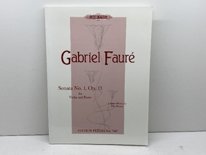 Violin Sonata No. 1 in a Op. 13: Urtext (Edition Peters) Alfred Music Faur, Gabriel