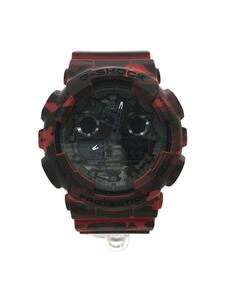 CASIO◆クォーツ腕時計・G-SHOCK/デジアナ/RED/RED