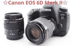 レフカメラ Canon EOS 6D mark II標準&望遠ダブルレンズセット