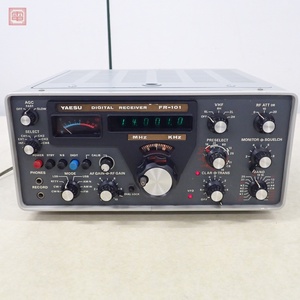 ヤエス FR-101 デジタル表示仕様 HF帯/50/144MHz 受信機 FMフィルター・6m/2mコンバーター付 八重洲 ジャンク 【20