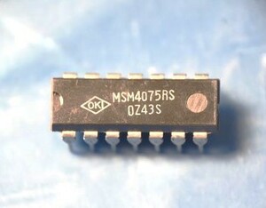 沖電気のC MOS IC「MSM4075RS」10個　未使用品①