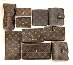 T05/221 LOUIS VUITTON PARIS ルイヴィトン パリ 財布 10点セット モノグラム柄 ダミエ柄 二つ折り財布 長財布 キーケース ケース など