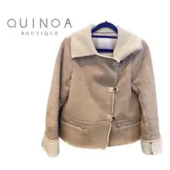 ⭐︎QUINOA BOUTIQUE 　フェイクムートン×ダウンショートブルゾン