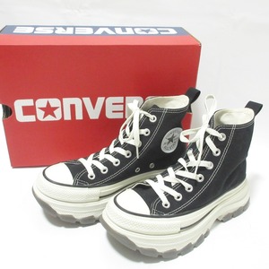 美品 CONVERSE コンバース ALL STAR TREKWAVE CS HI オールスター トレックウェーブ CS HI ハイカット スニーカー 1SE097 23.5cm ブラック