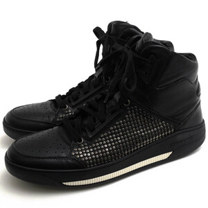 DSQUARED2 ディースクエアード ハイカットスニーカー W14 SN122 V065 2124 SNEAKER VITELLO SPORT 牛革 カーフ スタッズ