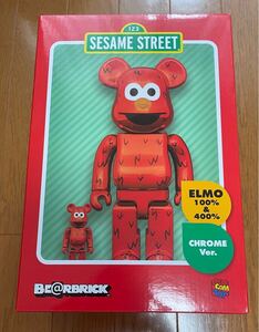 ベアブリック　ELMO CHROME Ver. SESAME STREET BE@RBRICK ※400%のみ　エルモ　セサミストリート　クローム　アメリカ　マペット　