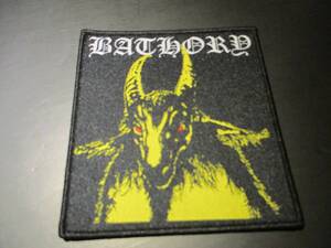 BATHORY 刺繍パッチ ワッペン yellow goat / venom slayer mayhem morbid marduk taake burzum ulver emperor