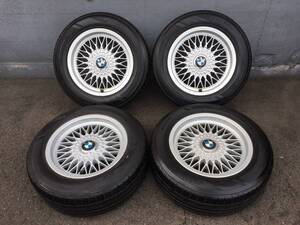 BMW E34 5シリーズ 純正ホイール 15インチ 7J ブリジストン Playz PZ-1 205/60R15 　(160)