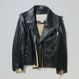 Maison Martin Margiela × H&M インサイドアウトレザーライダースジャケット 再構築 メゾンマルタンマルジェラ 復刻