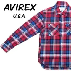 【AVIREX】アヴィレックス ネルシャツ チェックシャツ