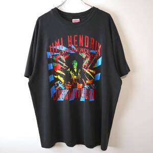 90s Jimi Hendrix Tee ジミ・ヘンドリックス Tシャツ ートT ムービーT フォトT キャラT 企業T vintage ヴィンテージ シングル 黒 バンT