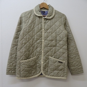 W121★LAVENHAM/ラベンハム キルティングジャケット レディース UK36 ベージュ★A