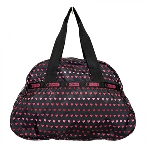 レスポートサック LESPORTSAC ボストンバッグ - 黒×白 ハート/2way バッグ