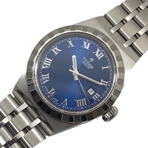 チューダー/チュードル TUDOR ロイヤルデイト 28300 ブルー SS 腕時計 レディース 中古