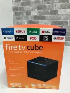 ★中古品★Fire TV Cube - 4K・HDR対応、Alexa対応音声認識リモコン付属 | ストリーミングメディアプレーヤー