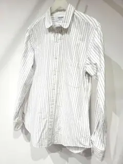 THOM BROWNE　トムブラウン　ストライプシャツ　3　白