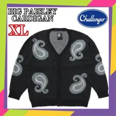 CHALLENGER BIG PAISLEY CARDIGAN モヘア 黒 XL