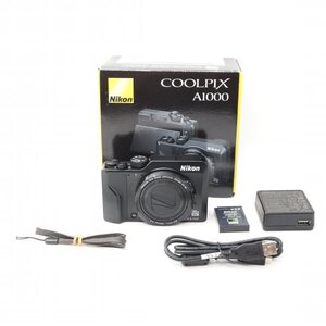 【美品】ニコン Nikon デジタルカメラ COOLPIX A1000 BK クールピクス ブラック / 元箱・付属品付 11b01