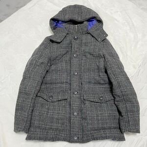 ★★【美品/レア】 Harris Tweed /ハリスツイード/ GEORGIAジョージア /ダウンジャケット/Ｌ(ＬＬ／ＸＬ）サイズ　★★