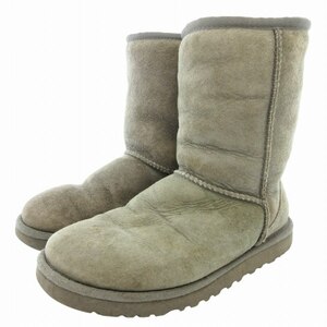 アグ オーストラリア UGG australia クラシックショートブーツ ムートンブーツ ボア ロゴ スエード W5 22cm カーキ F19009K /SS