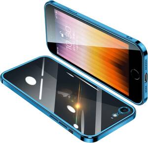  iPhone SE 2022 第3/2世代 iPhone8/7ケース クリア アイフォンSE3 カバー 透明 スマホケース 全面保護 耐衝撃 軽量 メッキ加工 TPU 薄型