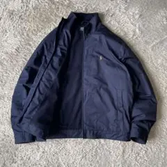 "90s ラルフローレン" fullzip jacket LL navy