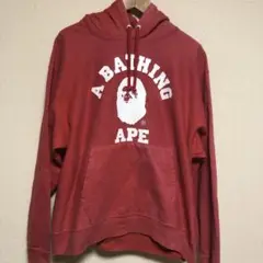 希少　A BATHING APE デカロゴ　パーカー　メンズL