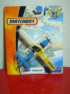 MATCHBOX　セスナ２０８キャラバンSEA　青黄【飛行機ダイキャストモデル】