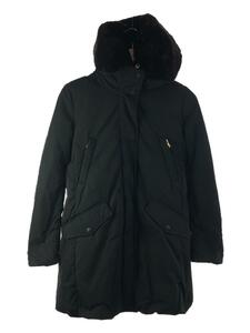 Woolrich◆19AW/別注/COCOONロングダウンジャケット/XS/ナイロン/ブラック/WWCPS2871