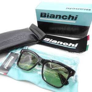 【中古・未使用品】ビアンキ ハンドメイドサングラス ブラック グリーン JP213S2901BKGR0 メンズ Bianchi