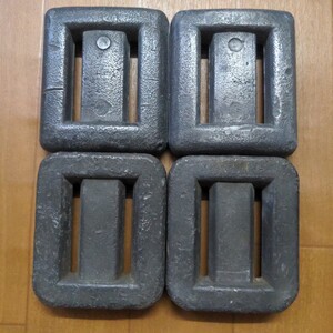 ウェイト　鉛／錘　約4kg 海　ダイビング　素潜り　中古品