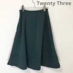 TwentyThree/グリーン/フレアスカート
