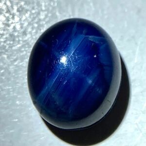 ◯天然スターサファイア6.680ct◯ o 約11.2×9.2mm ルース 裸石 star sapphire 宝石 カボション ジュエリー jewerly ◎ w5 c24