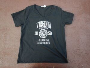 T-shits Tシャツ AZno.114 M Ansel UNIVERSITY OF VIRGINIA WASHINGTON USA FREEDOM LEAF COSMIC WONDER 上着 古着　used ティーシャツ　