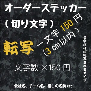 オリジナルステッカー オーダーメイド カッティングステッカー 転写シール 会社名 チームステッカー 推し活 名前 文字 切り文字 車 バイク 