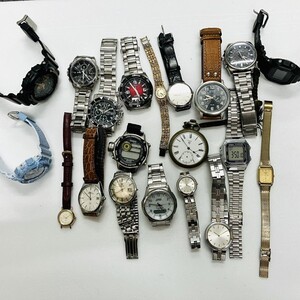 C305-6666 ■ 腕時計 20点 SEIKO CASIO CITIZEN CYMA YSL RADO agnees b. クオーツ 自動巻き 稼働 懐中時計 セイコー