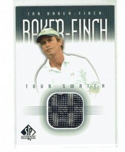 【Ian Baker-Finch】2001 UD SP Authentic ゴルフ Tour Swatch ジャージーカード #IF-TS