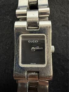  【KH11631000】GUCCI 2350L 腕時計 不動 クオーツ グッチ クォーツ 黒文字盤