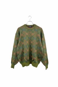 YVESSAINTLAURENT sweater イヴサンローラン セーター ニット 総柄 グリーン ヴィンテージ