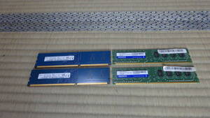 PC3-12800U 2GB2枚+PC3-10600U 2GB２枚作動品　計8GB