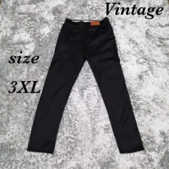 Vintage ヴィンテージ (3XL) テーパードパンツ 裏起毛 シンプル