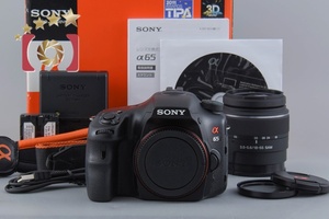 【中古】SONY ソニー α65 SLT-A65VK ズームレンズキット シャッター回数僅少 元箱付き