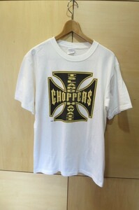 チョッパーズ Tシャツ アイランド ハワイ メンズ M 白 アイアンクロス