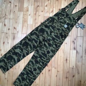 ★新品★ カーハート × BAPE オーバーオール Mサイズ a bathing ape carhartt Overall 1st camo green エイプ ベイプ 迷彩 nigo