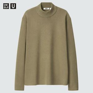 UNIQLO U メリノブレンド モックネック セーター / XXL サイズ Green UNIQLO and JWAnderson JWA ＋J ニット ユニクロ