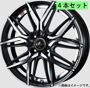 【個人宅発送可能】Weds ウェッズ 17×6.5J +42 4穴 PCD100 PBMC ホイール 4本セット LEONIS LM レオニス レオニス・エルエム (40798)