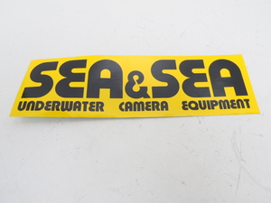 新品 SEA&SEA シーアンドシー ステッカー サイズ 20cmｘ6cm スキューバダイビング用品 [S1-38287]