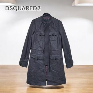 DSQUARED2 イタリア製 ミリタリー風コート グレー