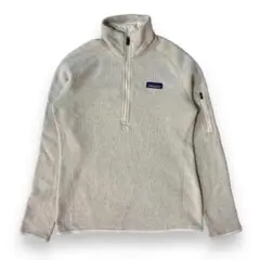 Patagonia ベターセーター ハーフジップ クリーム レディース S 古着