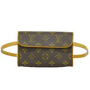 本物 ルイヴィトン LOUIS VUITTON LV ポシェット フロランティーヌ モノグラム ウエストポーチ ブラウン M51855